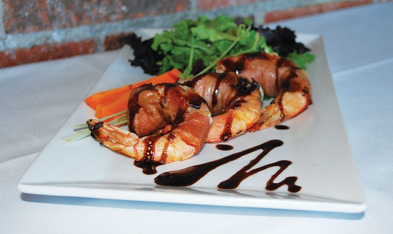 Chargrilled Shrimp in Prosciutto
