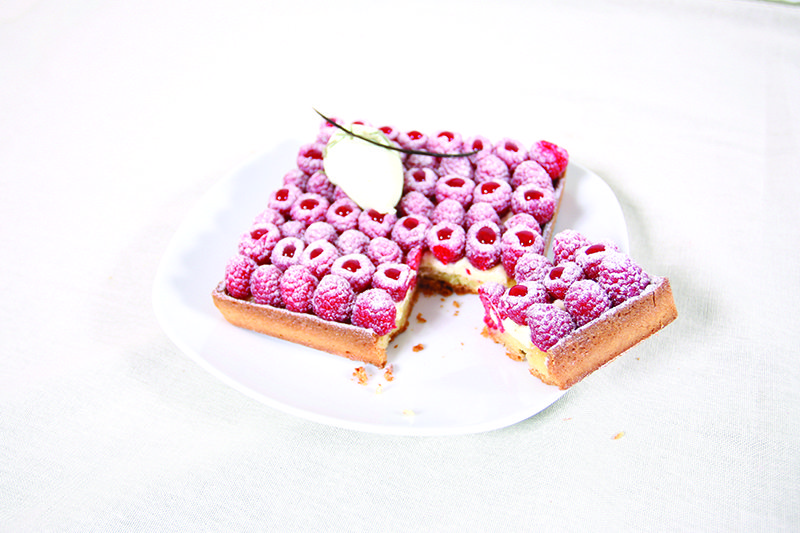 Almond Raspberry Lemon Verbena Pie