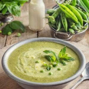 Spring Pea and Mint Soup