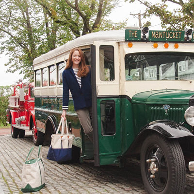 Bus outside the Nantucket Hotel