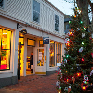Christmas trees and shops on nantucket