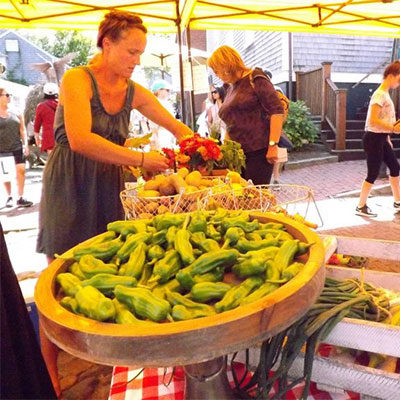 Farmer's market on Nantucket