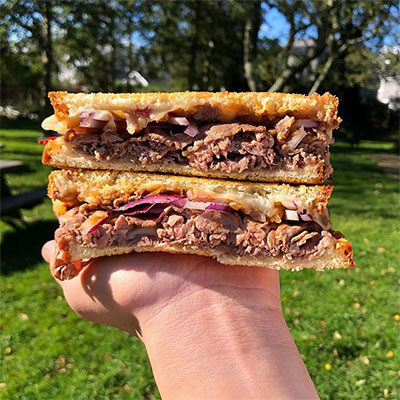 Delicious looking sandwich from Something Natural, Nantucket
