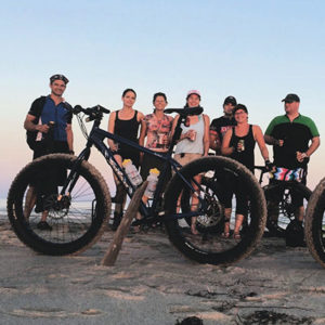 Bikes on the beach