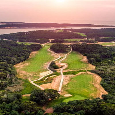 Chequessett Yacht & Country Club from the air