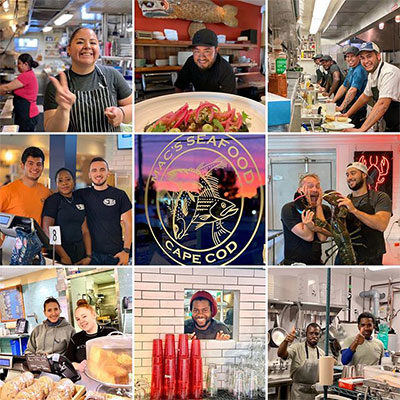 Seafood collage