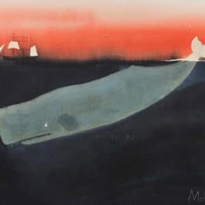 Painting of Moby Dick