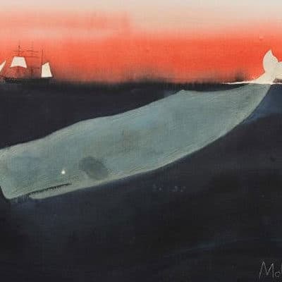 Painting of Moby Dick