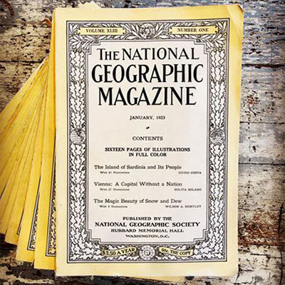 Vintage National Geographic Magazine