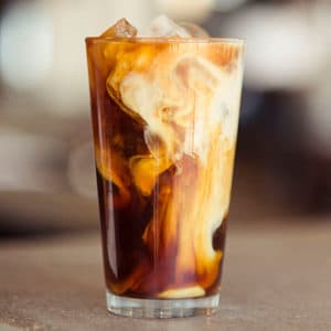 Iced Coffee being poured