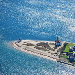 Brant Point Lighthouse from the sky