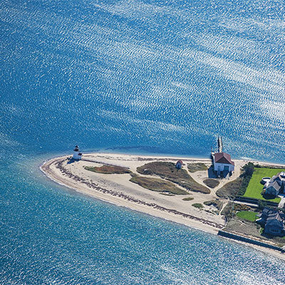Brant Point Lighthouse from the sky