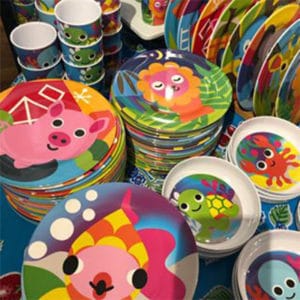 Colorful plates