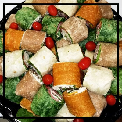 Tray of sandwiches from peterson's market