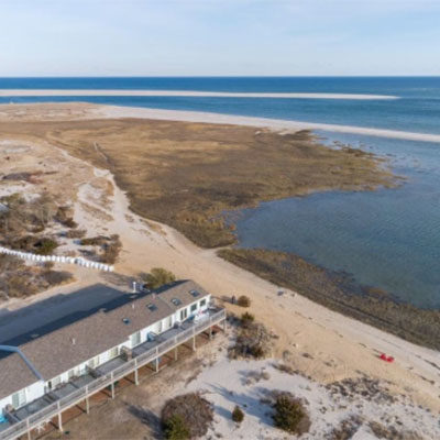 resort on sandy beach