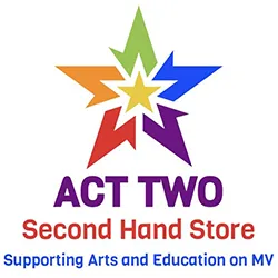 Act Two Second Hand Store Supporting Arts and Education on MV logo